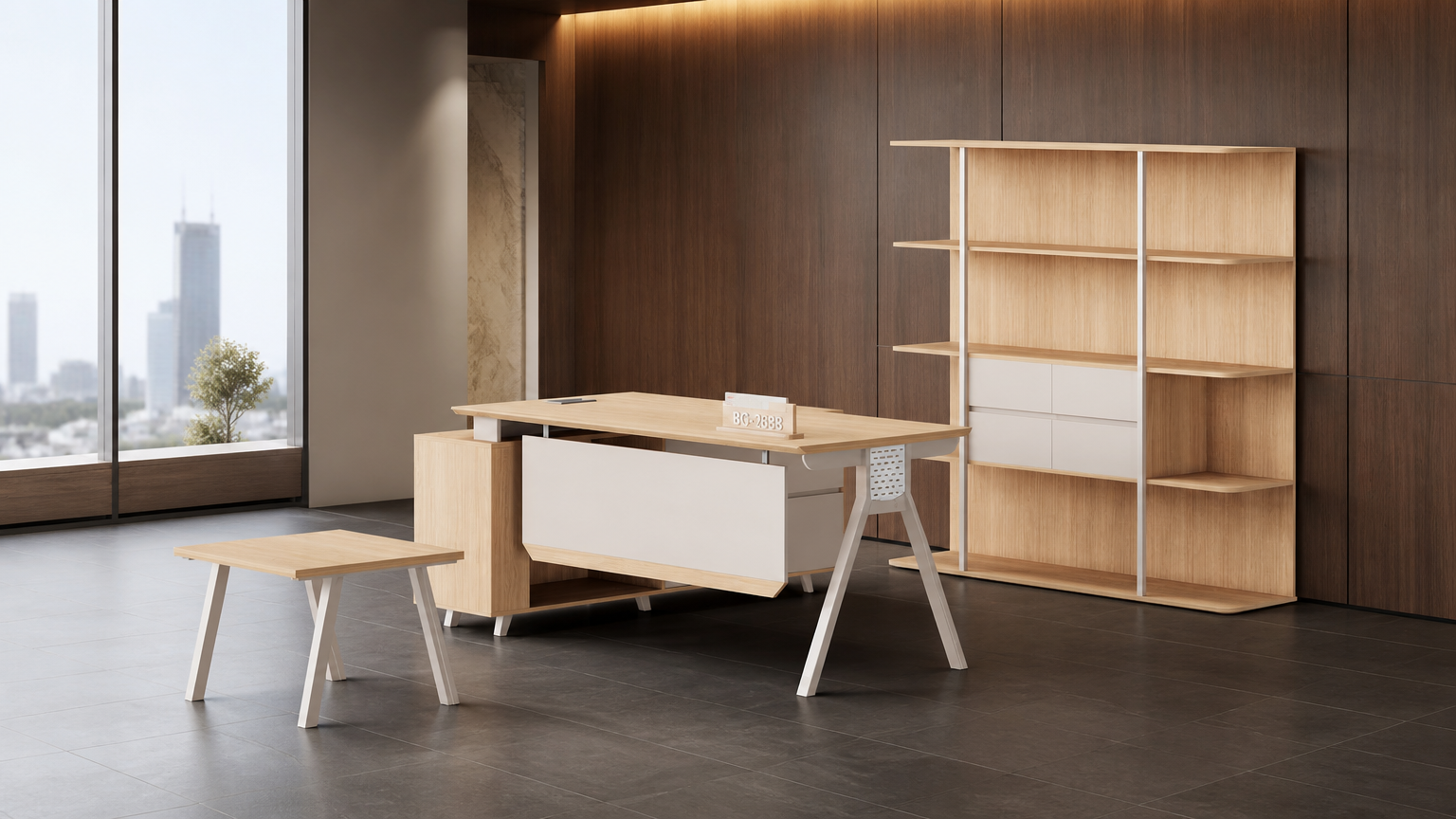 Meja Manajer — situasi kantor