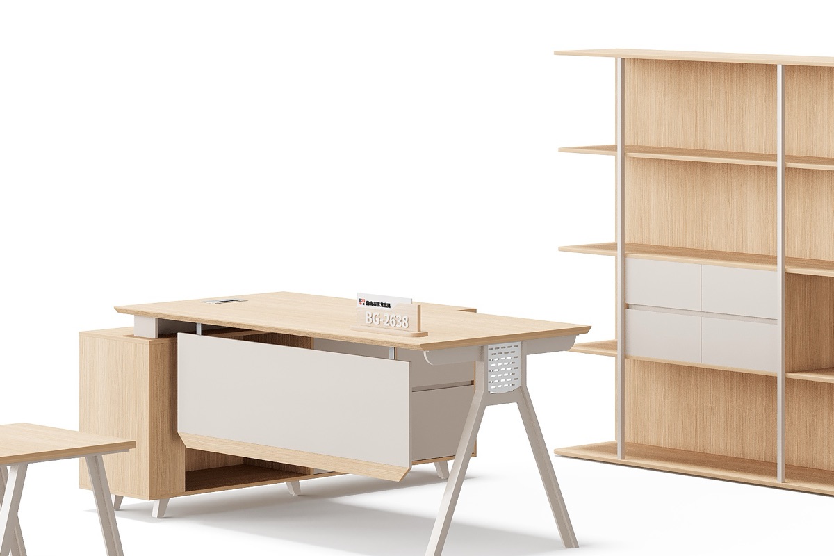 Meja Manajer L-Shape — detail fitur 1