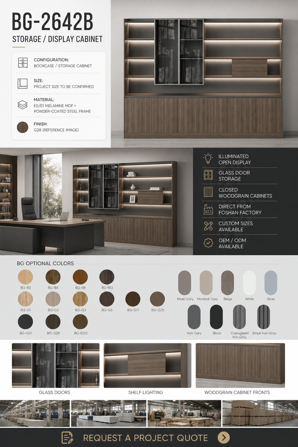 Office Filing Cabinet — BG-2642B detail