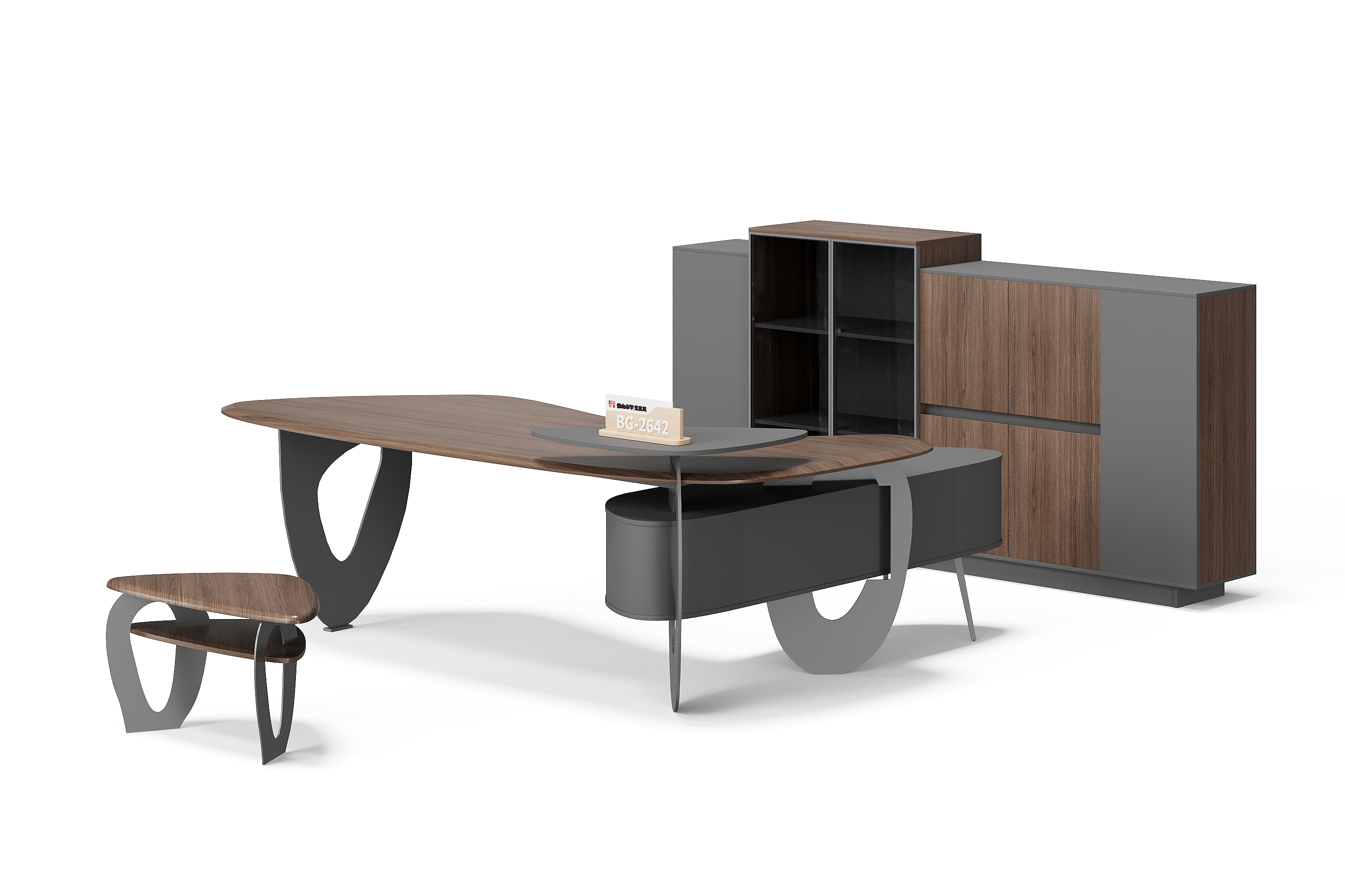 Meja Manajer L-Shape — BG-2642LA