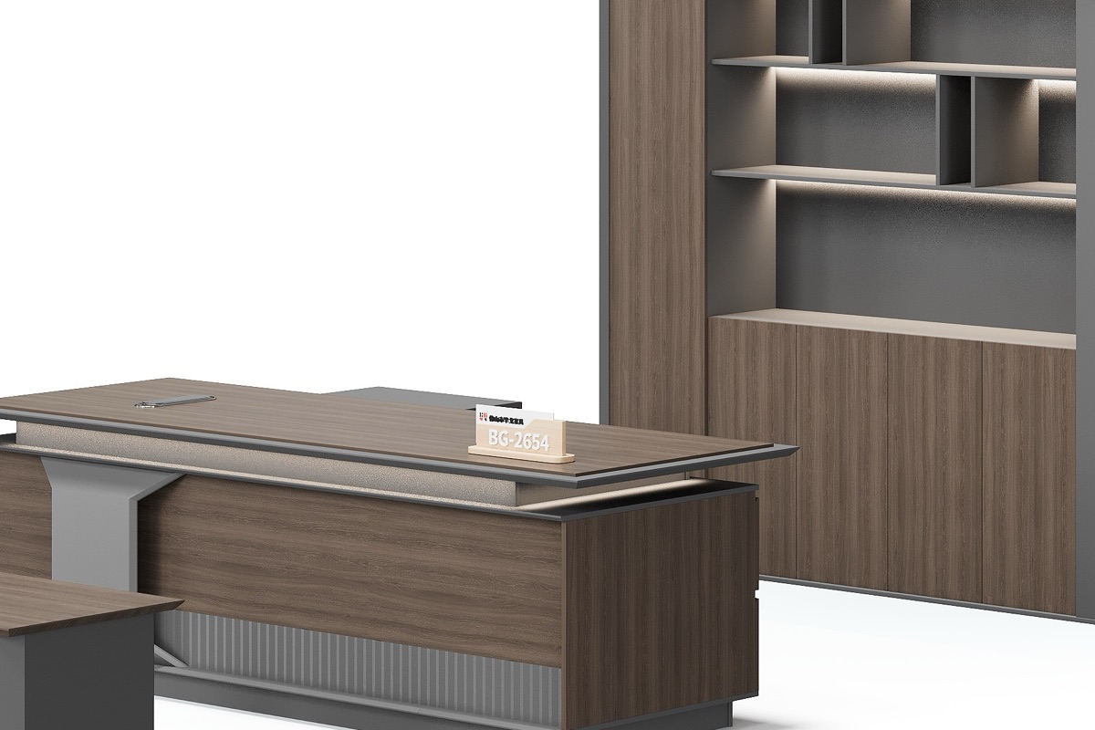 Meja Manajer L-Shape — detail fitur 1