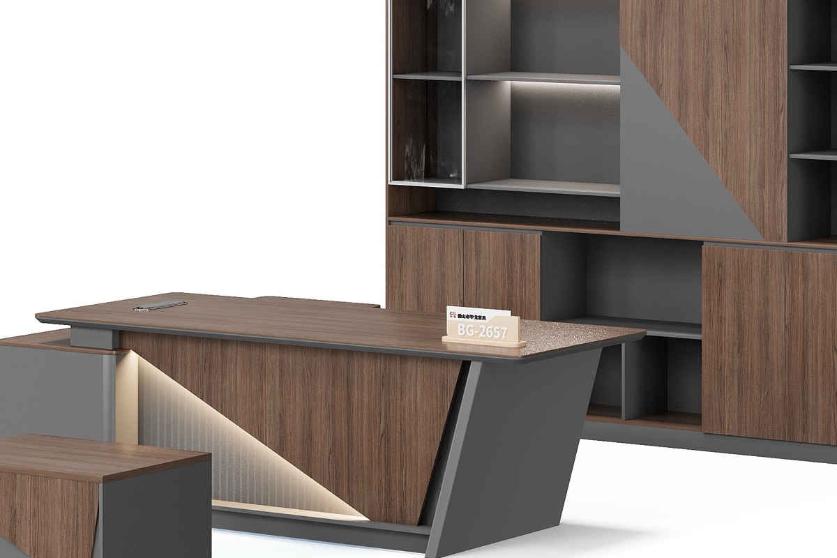 Meja Manajer L-Shape — detail fitur 1