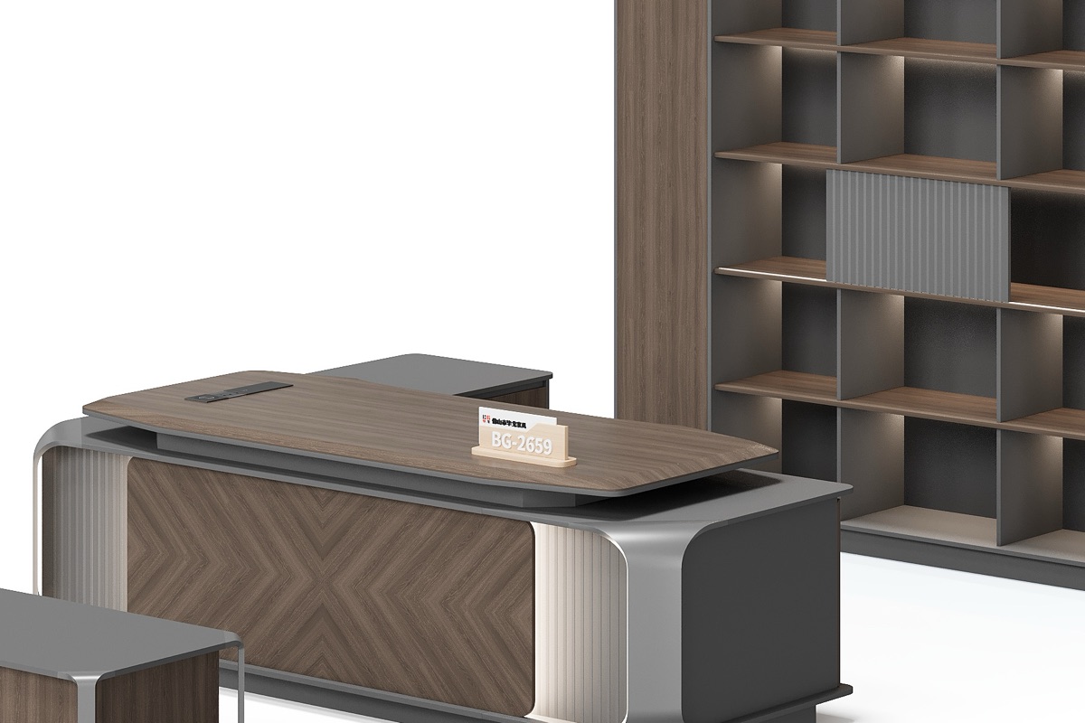 Meja Manajer L-Shape — detail fitur 1