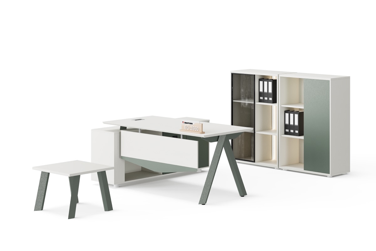 Meja Manajer L-Shape — detail fitur 1