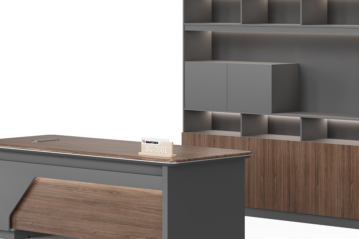 Meja Manajer L-Shape — detail fitur 1