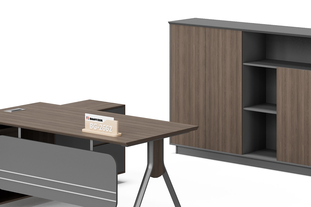 Meja Manajer L-Shape — detail fitur 1