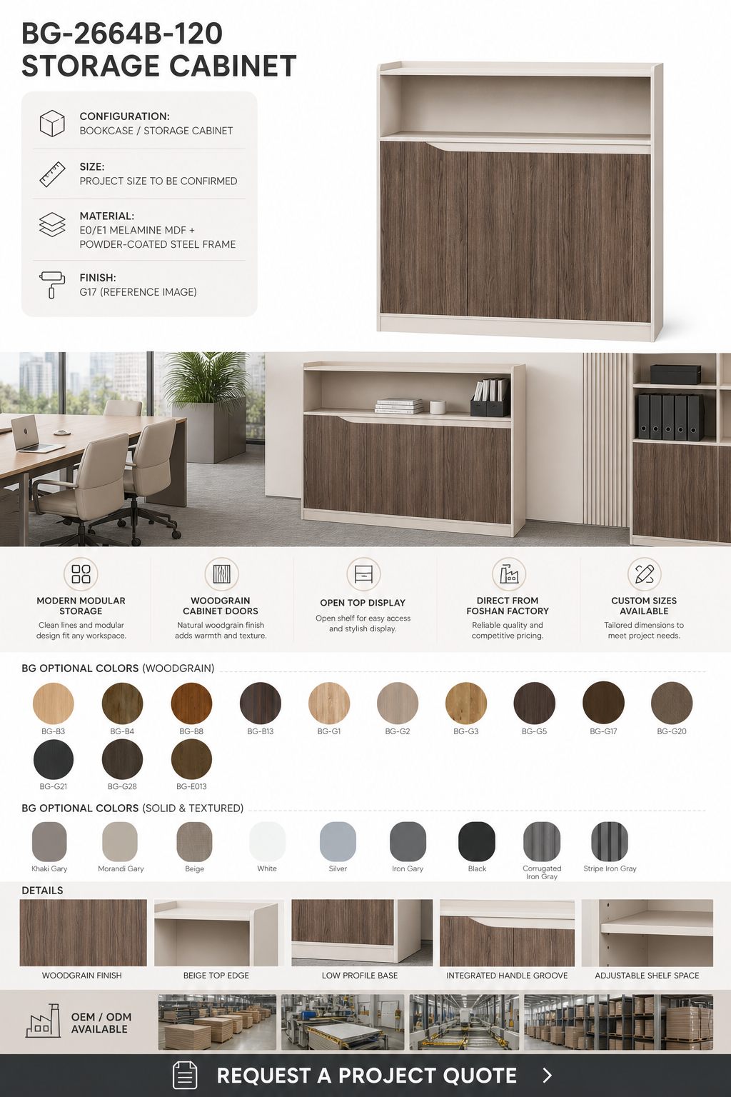 Kabinet Arsip Kantor — BG-2664B-120 detail