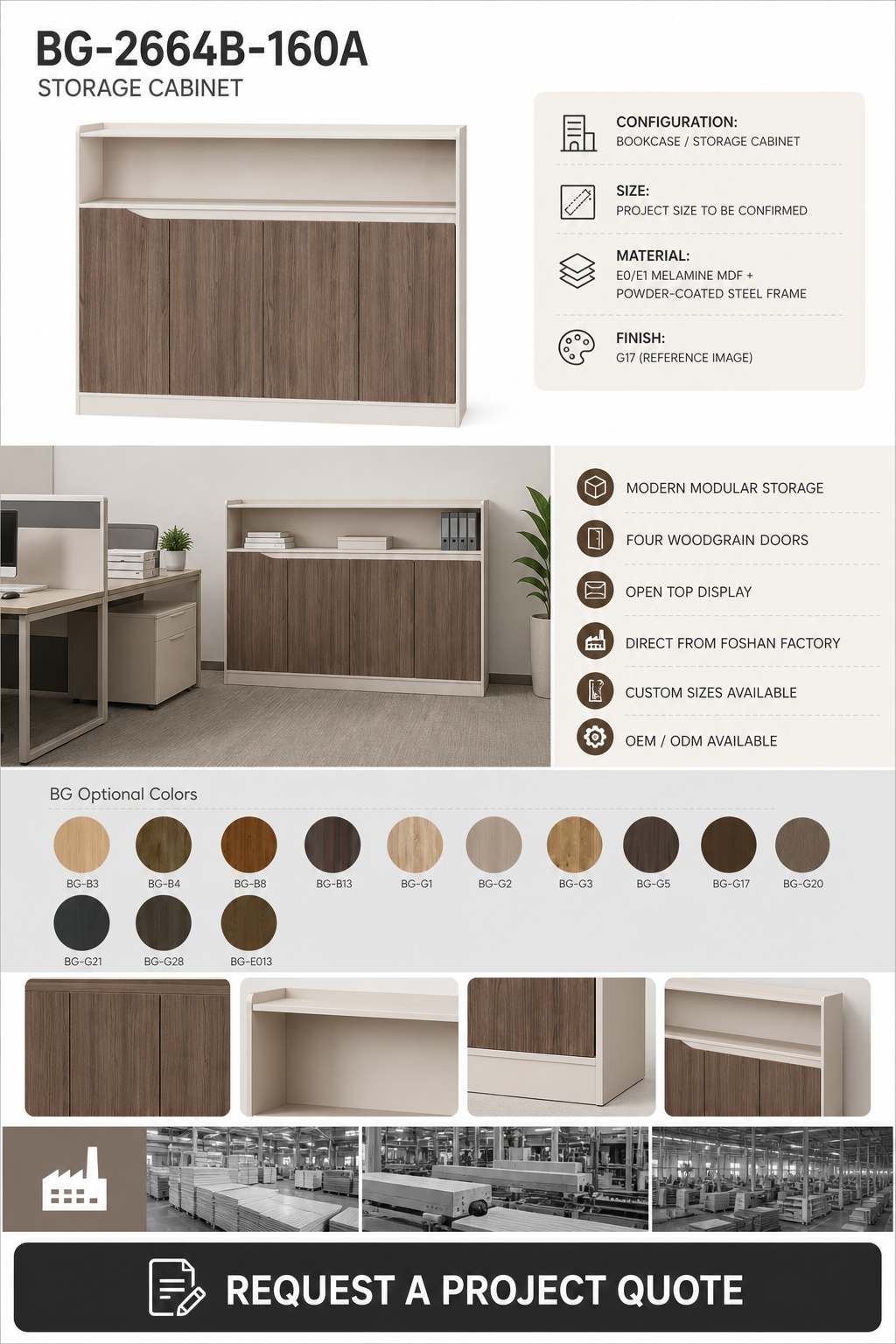 Office Filing Cabinet — BG-2664B-160A detail