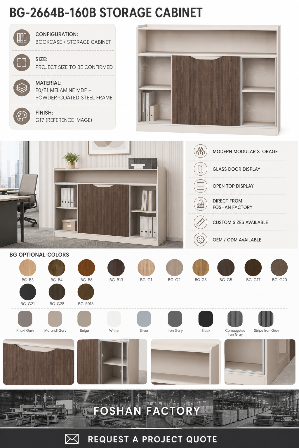 Kabinet Arsip Kantor — BG-2664B-160B detail