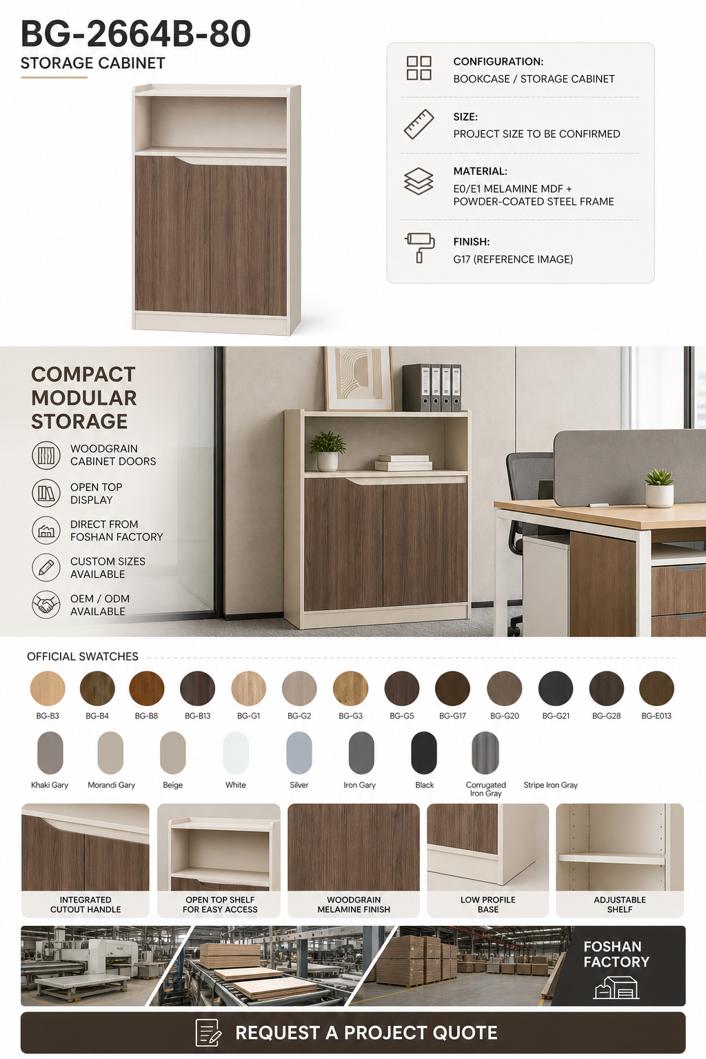 Kabinet Arsip Kantor — BG-2664B-80 detail