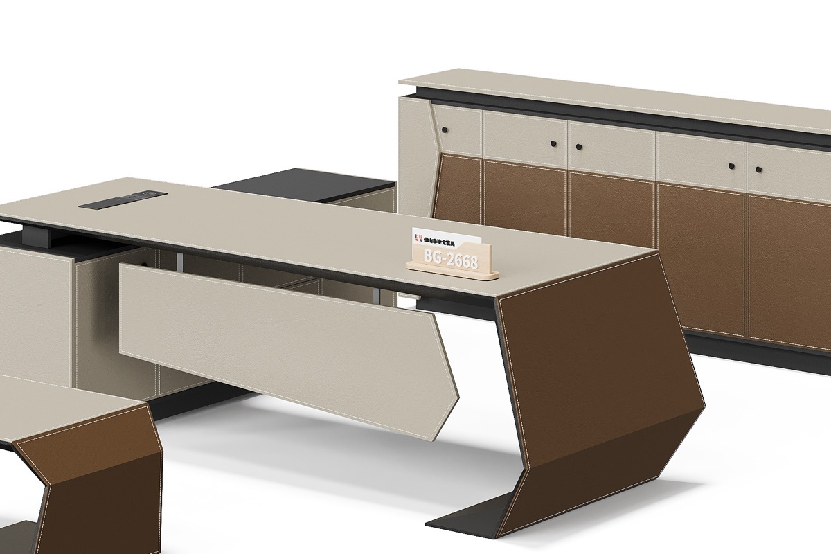 Meja Manajer L-Shape — detail fitur 1