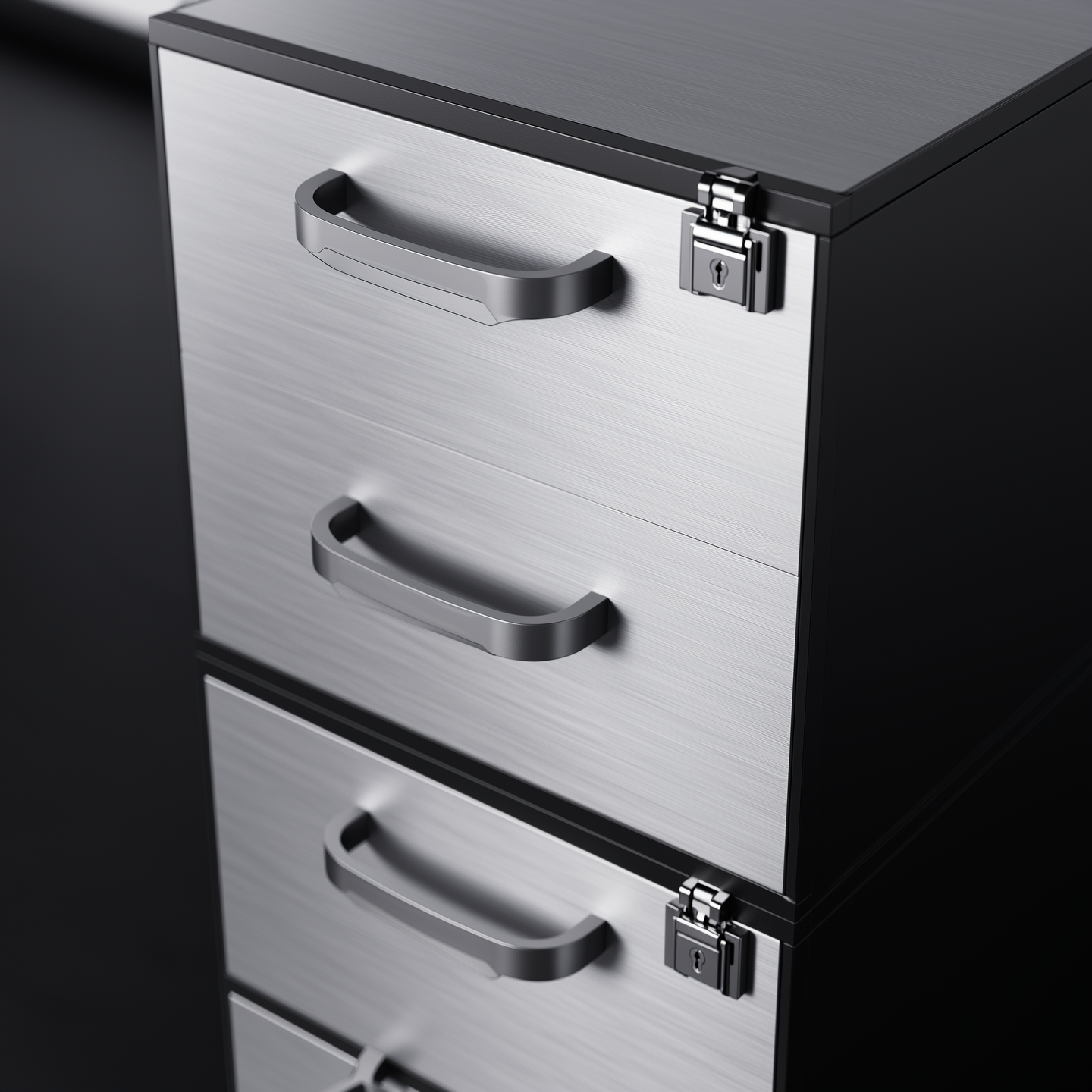 3-Door Filing Cabinet — feature detail 1