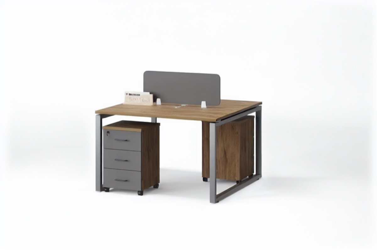 2-Seat Office Workstation — office scene