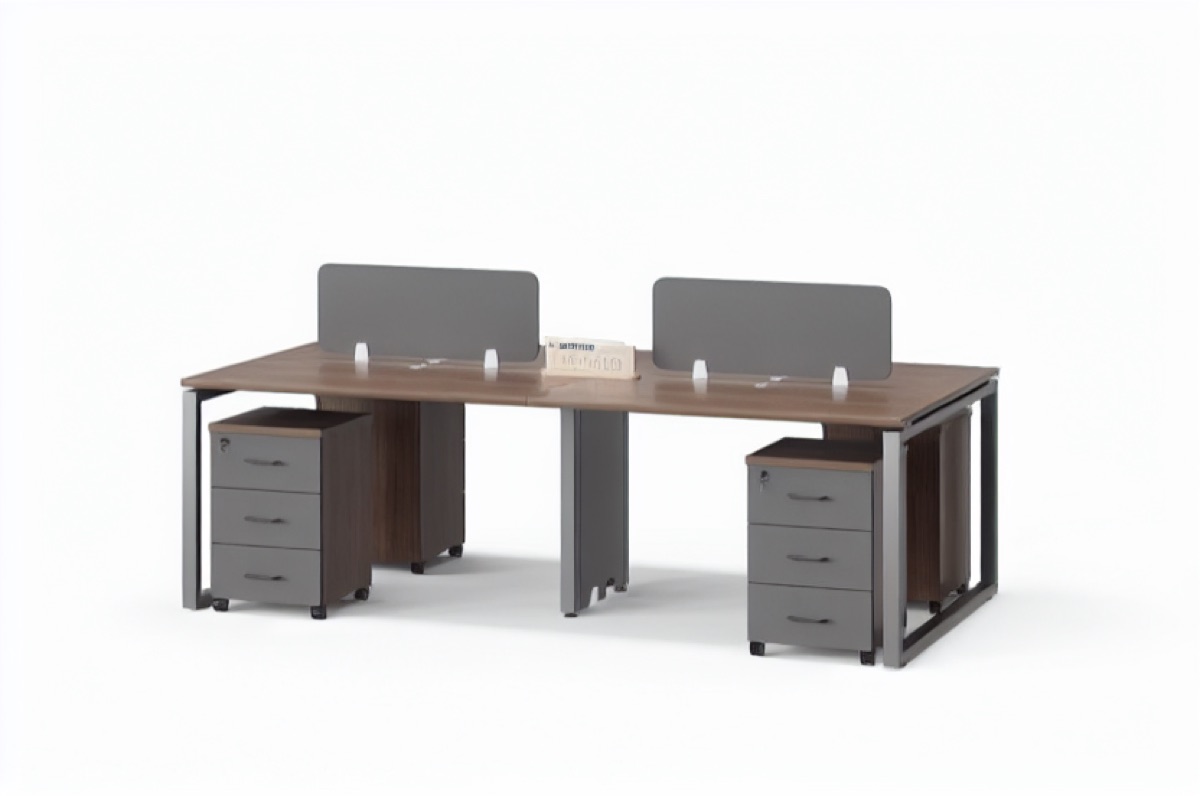 4-Seat Office Workstation — office scene