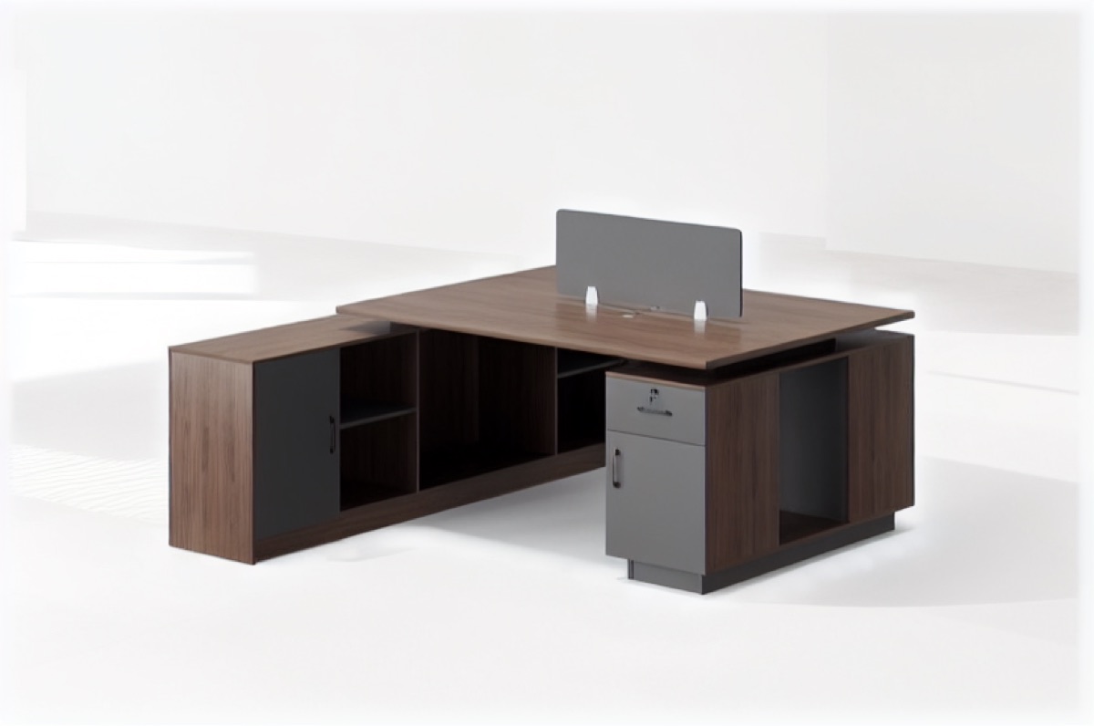 2-Seat Office Workstation — office scene