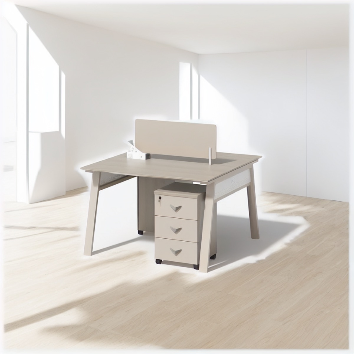 4-Person Office Workstation — office scene