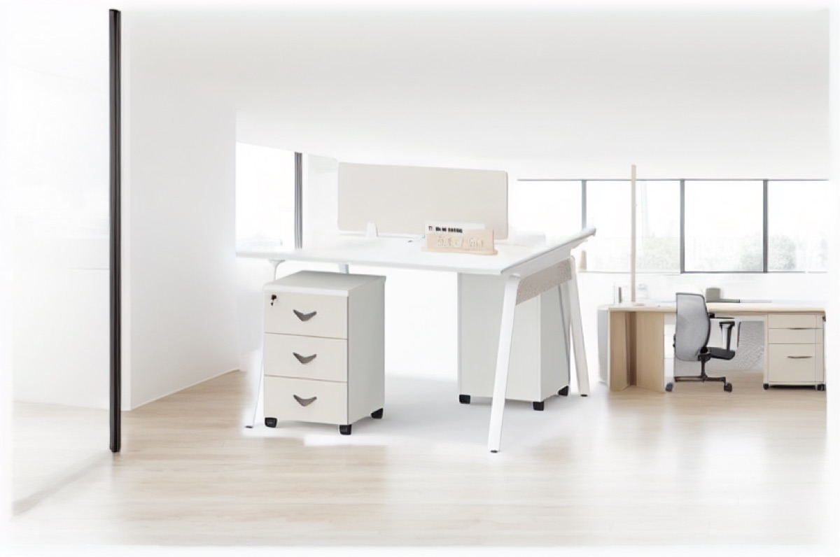 2-Person Office Workstation — office scene