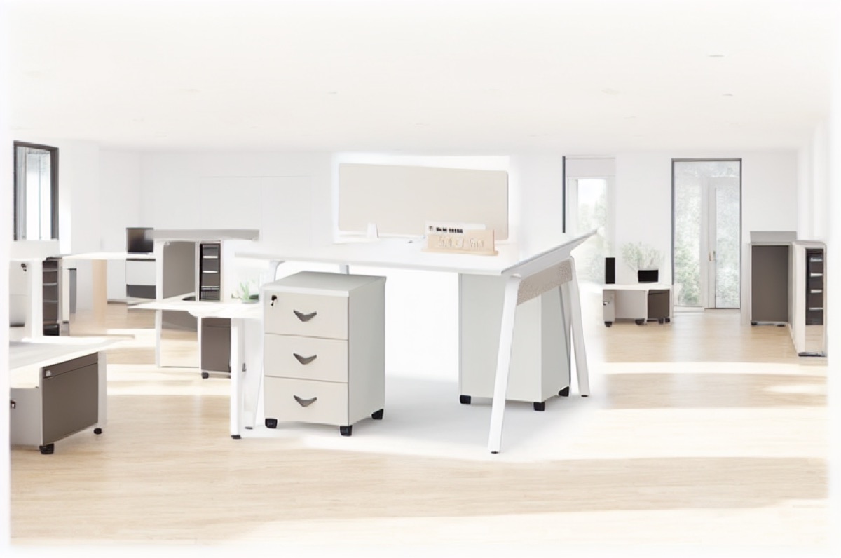 2-Person Office Workstation — office scene
