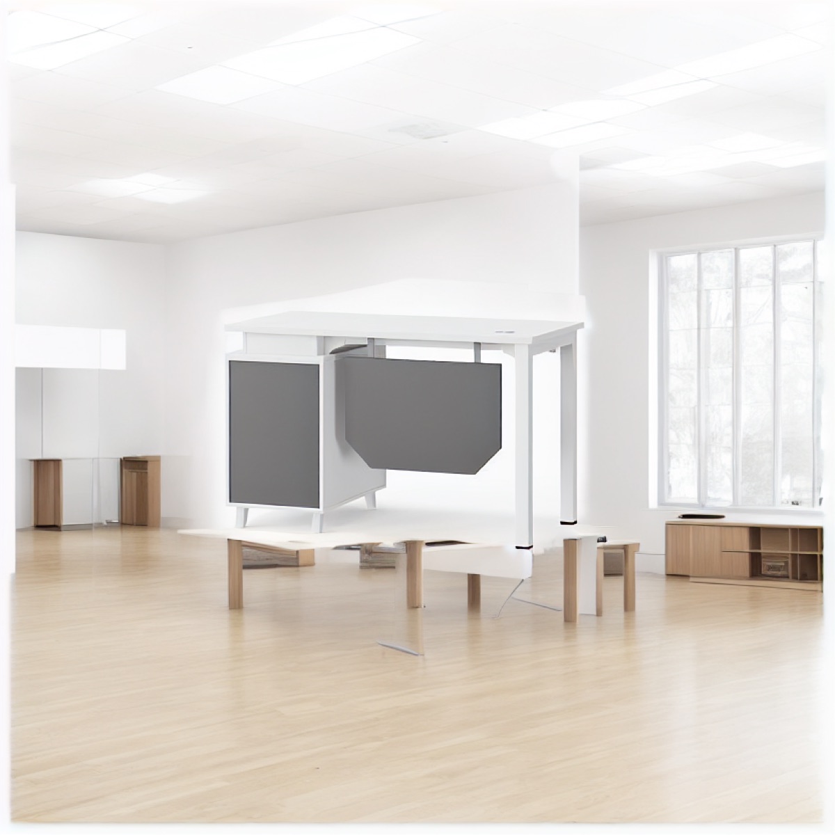 Modular Office Staff Work Desk — office scene