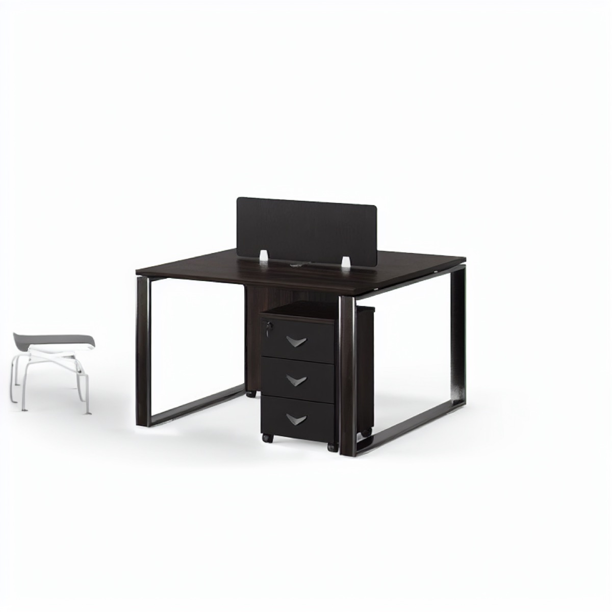 2-Seat Office Workstation — office scene