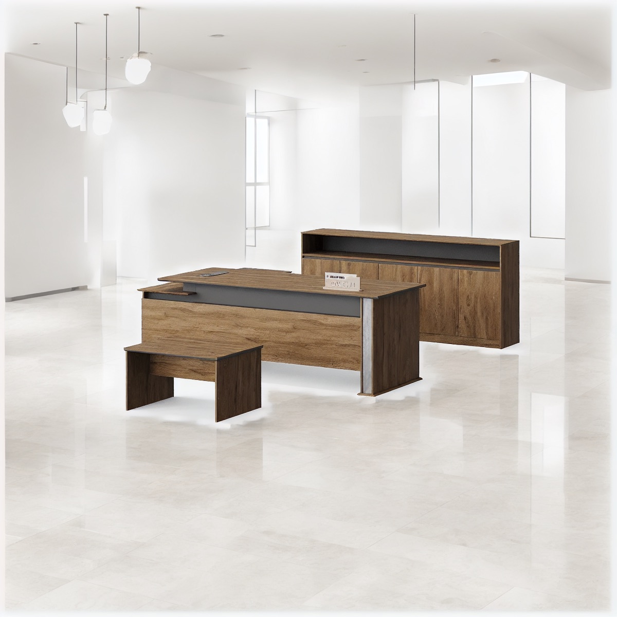 Meja Resepsionis Set — situasi kantor