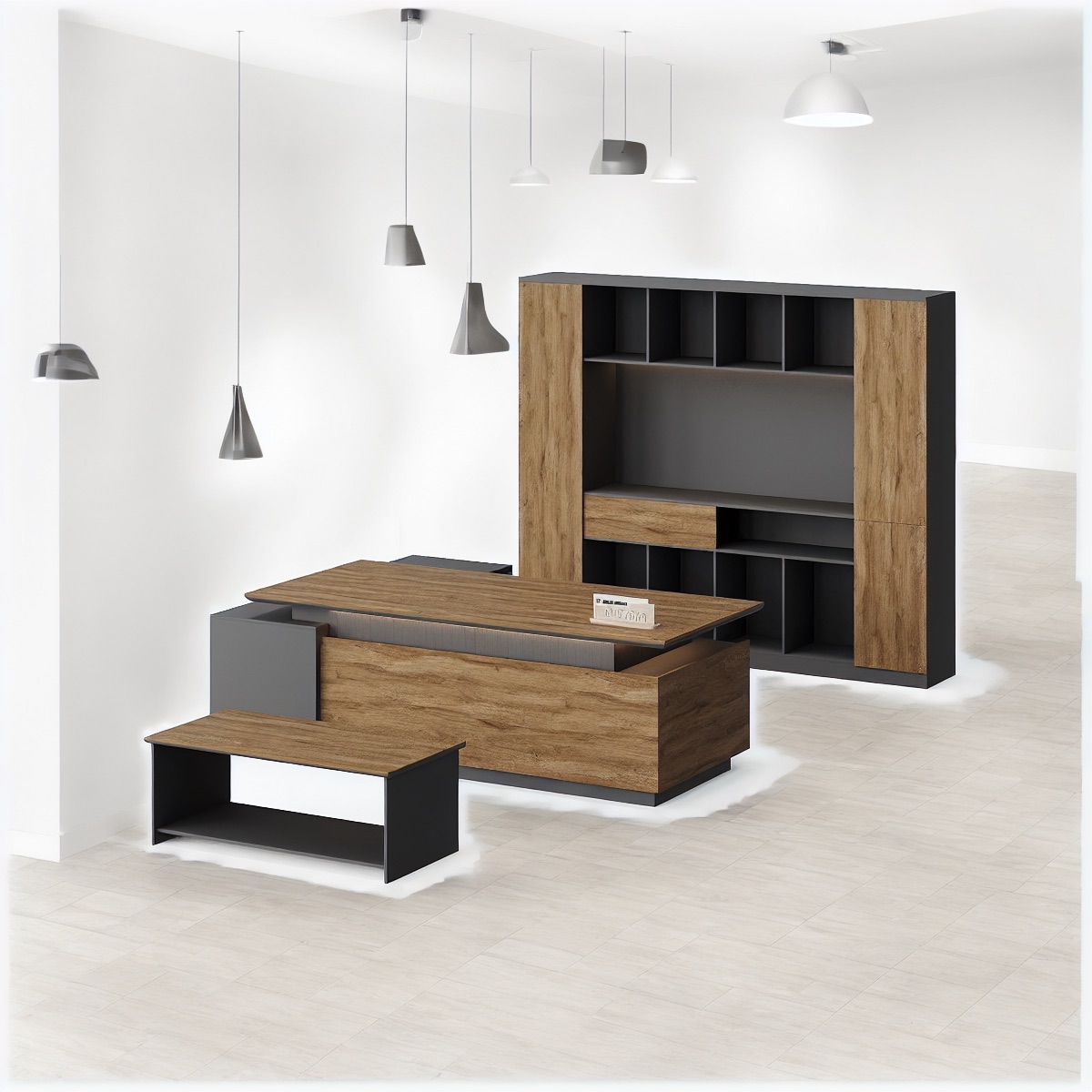 Meja Resepsionis Set — situasi kantor