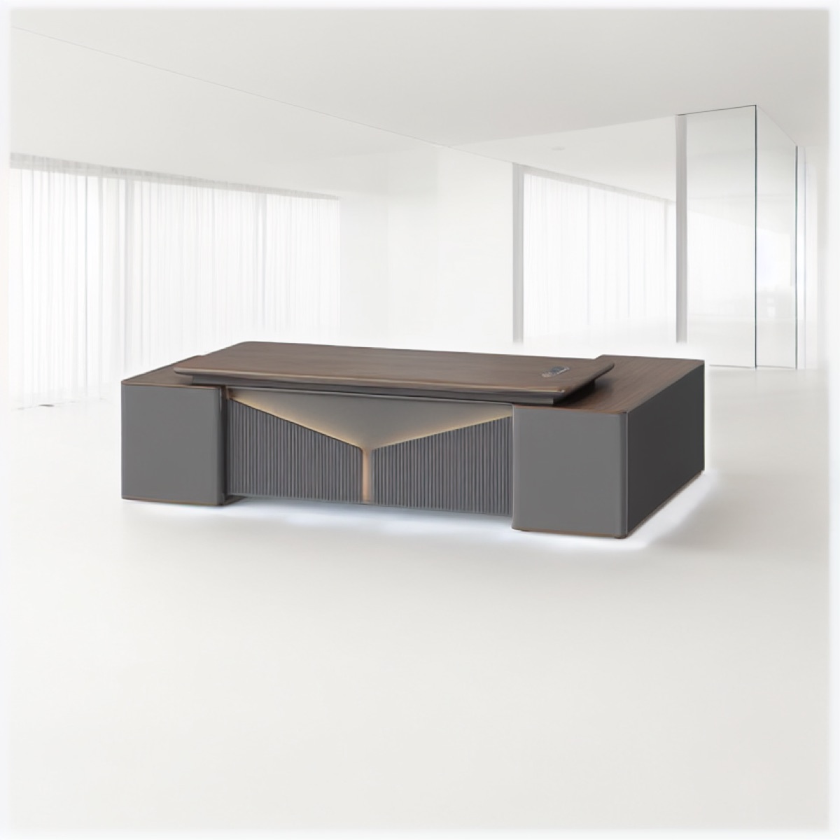 2800 mm L-Shape Director Desk — office scene