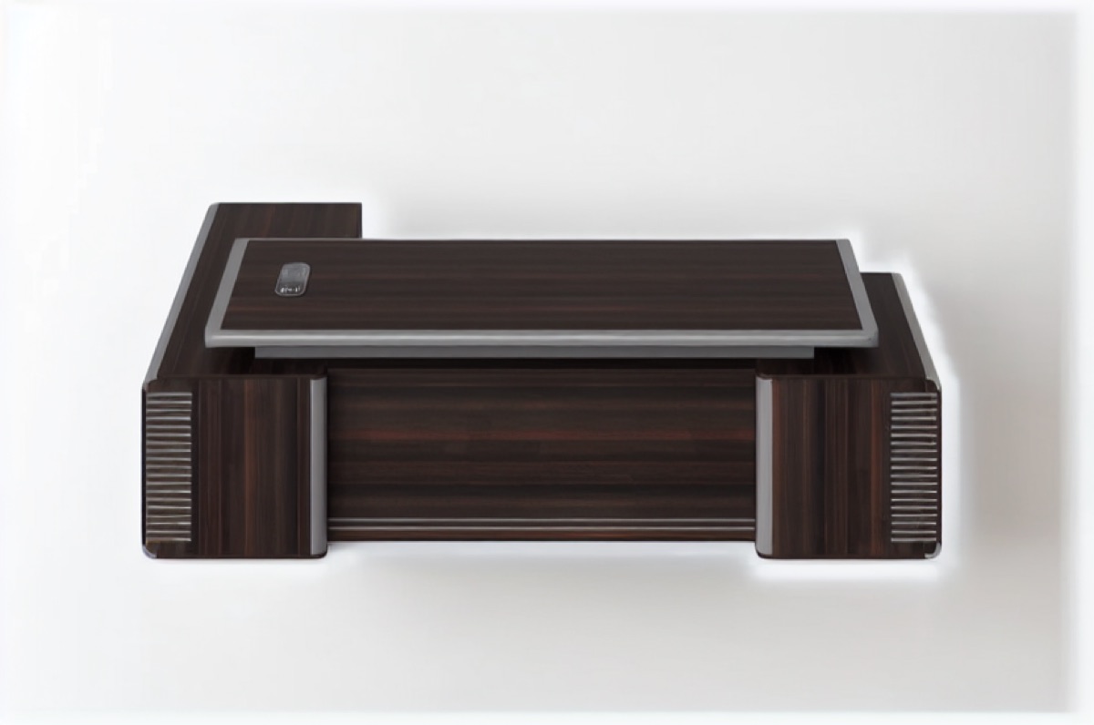 L-Shape Director Office Desk — office scene