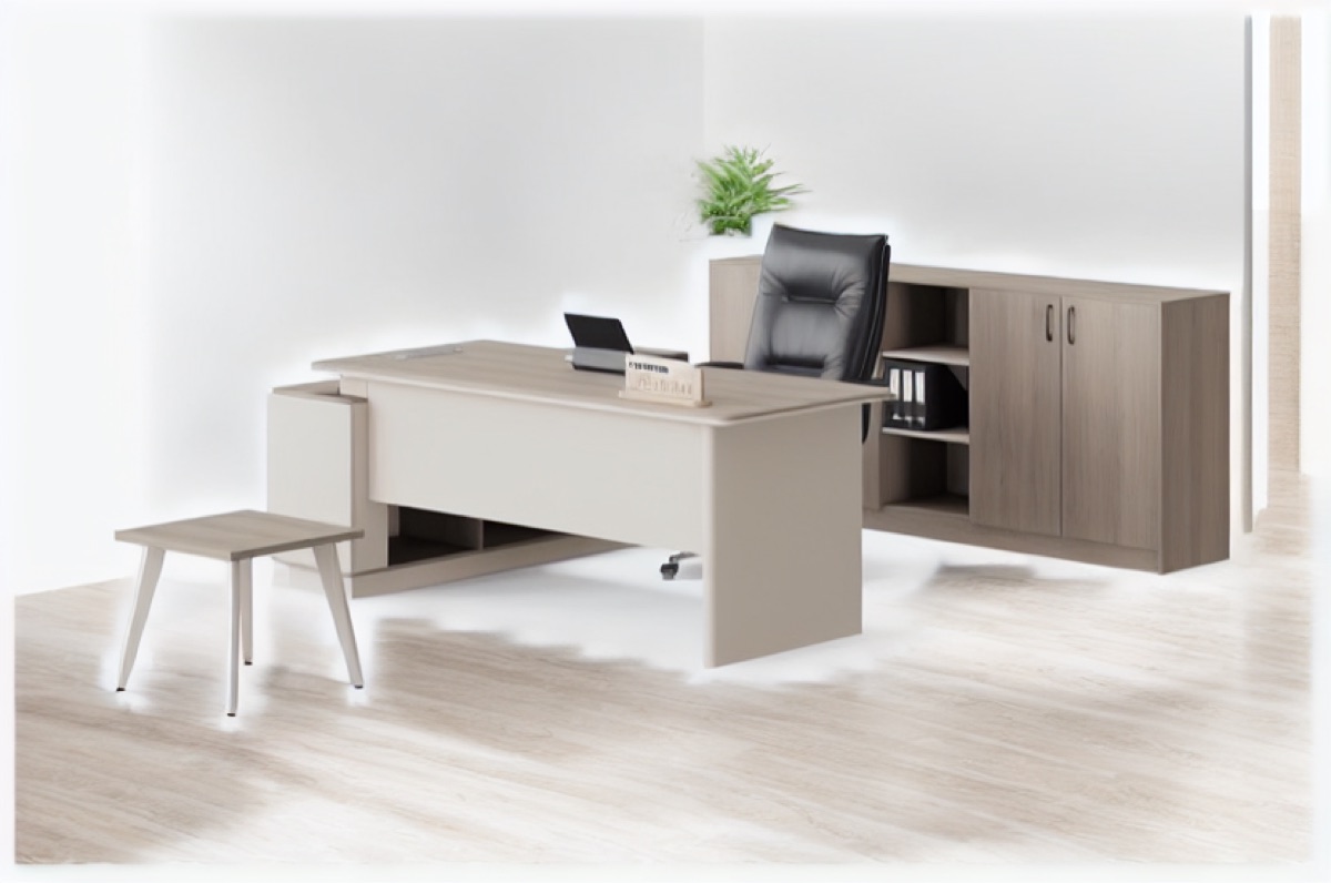 L-Shape Director Desk — office scene