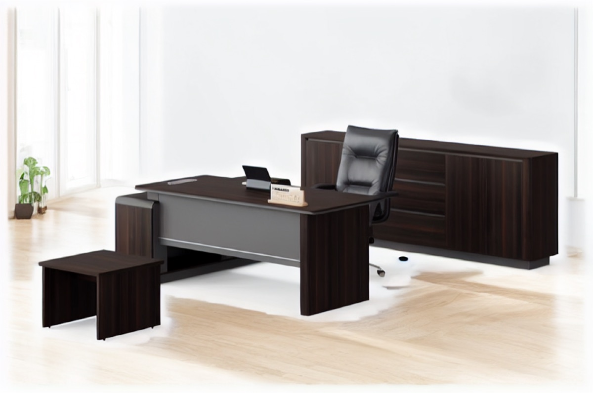 Director Desk with Cabinet — office scene