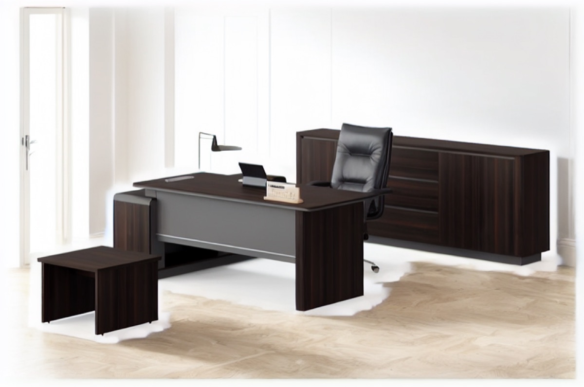 Director Desk with Cabinet — office scene