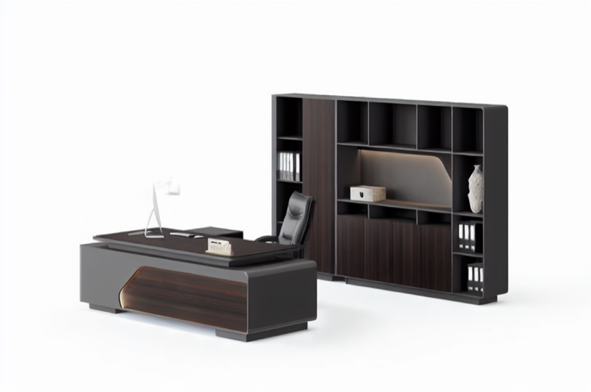 Executive Desk Set — office scene
