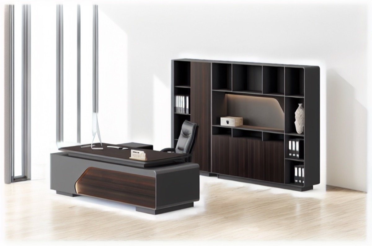 Executive Desk Set — office scene