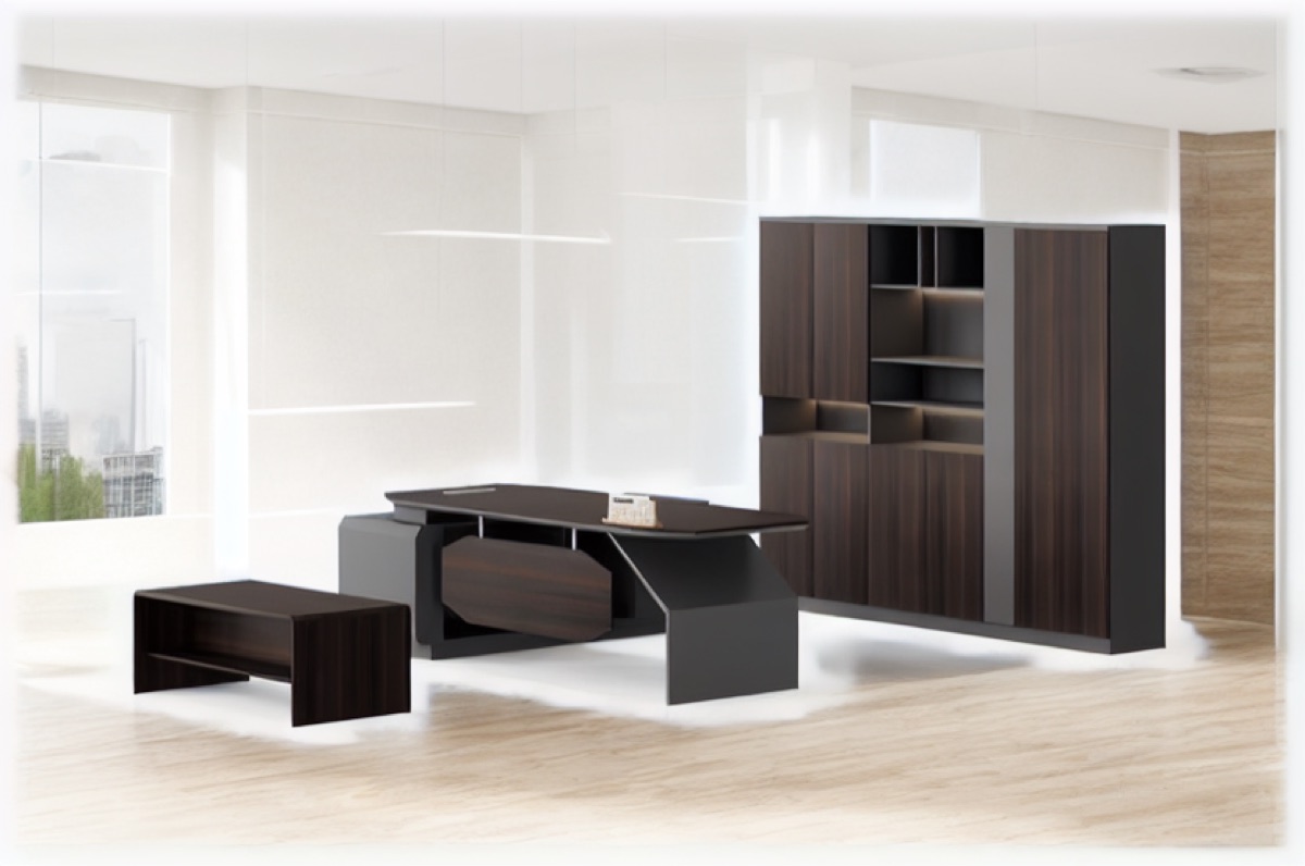 L-Shape Executive Desk — office scene