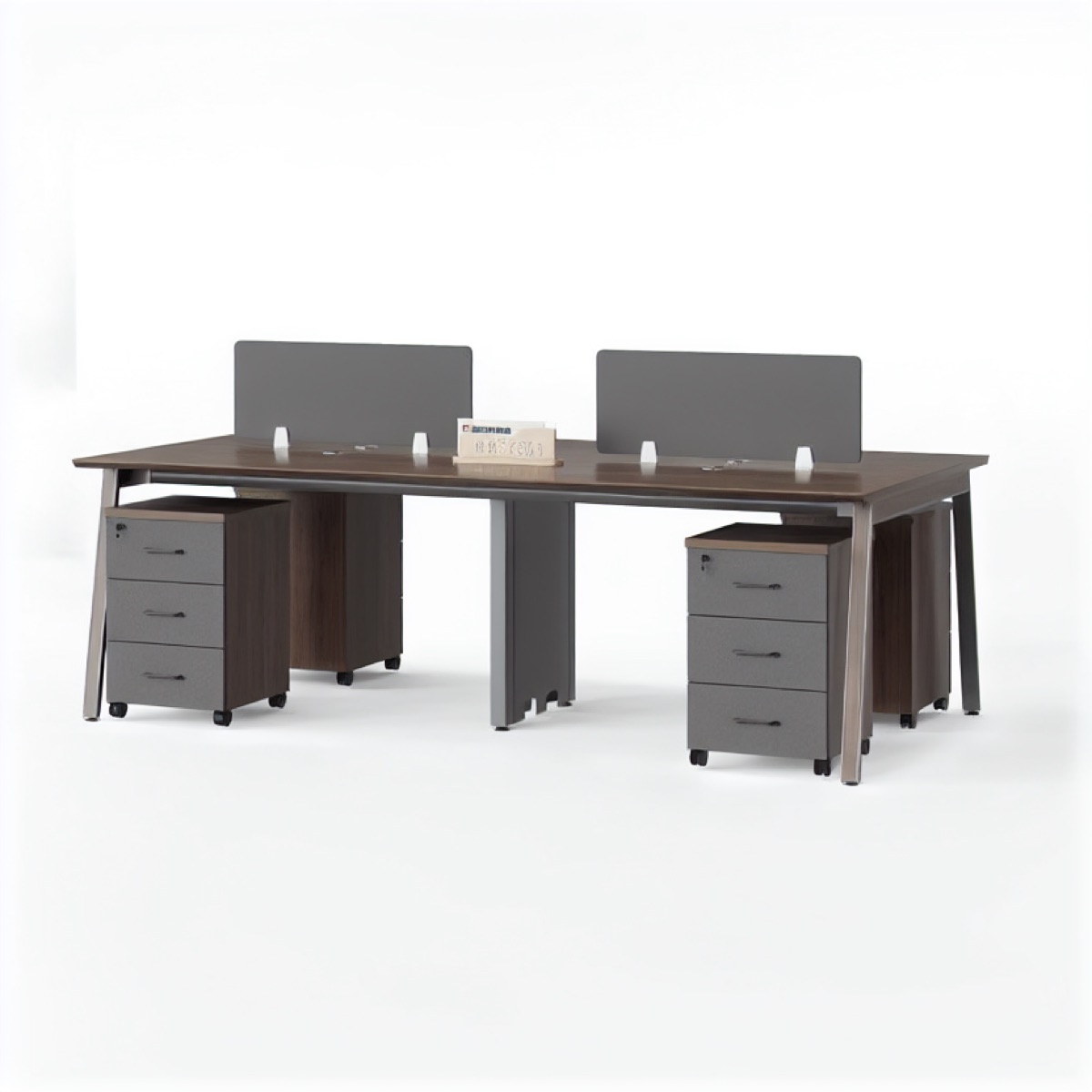 4-Seat Office Workstation — office scene