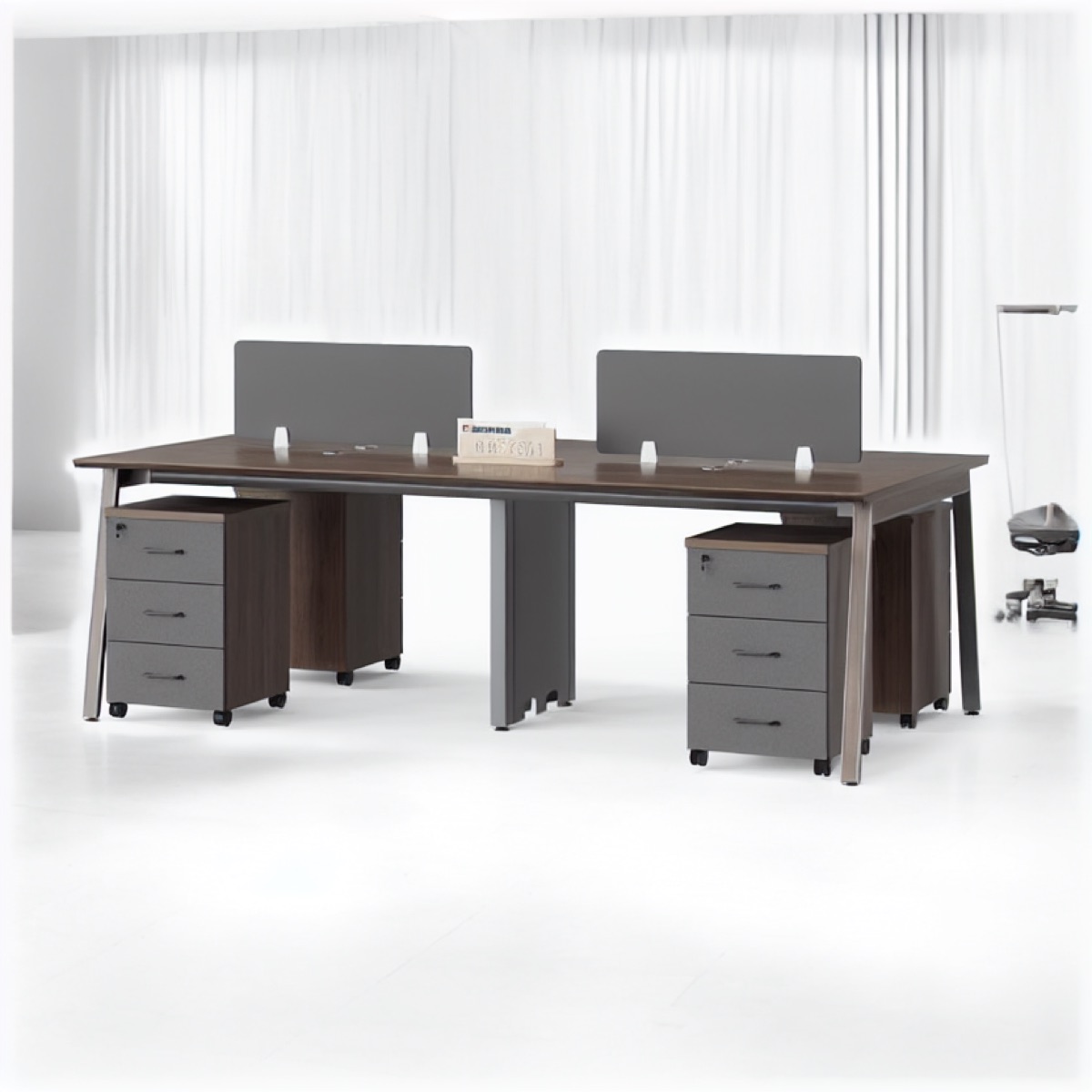 4-Seat Office Workstation — office scene