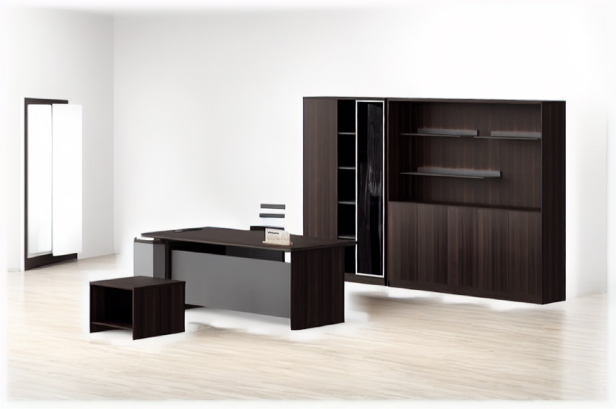 L-Shape Executive Desk — office scene