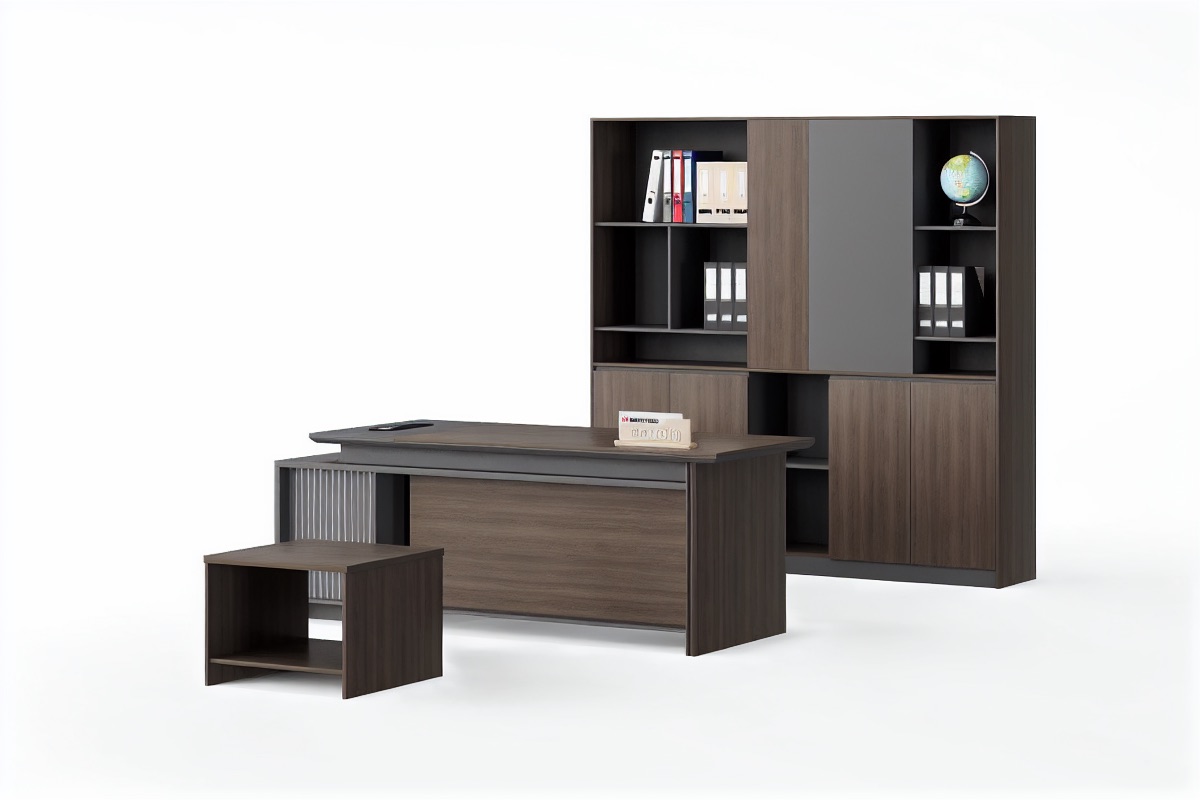 Meja Eksekutif L-Shape — situasi kantor