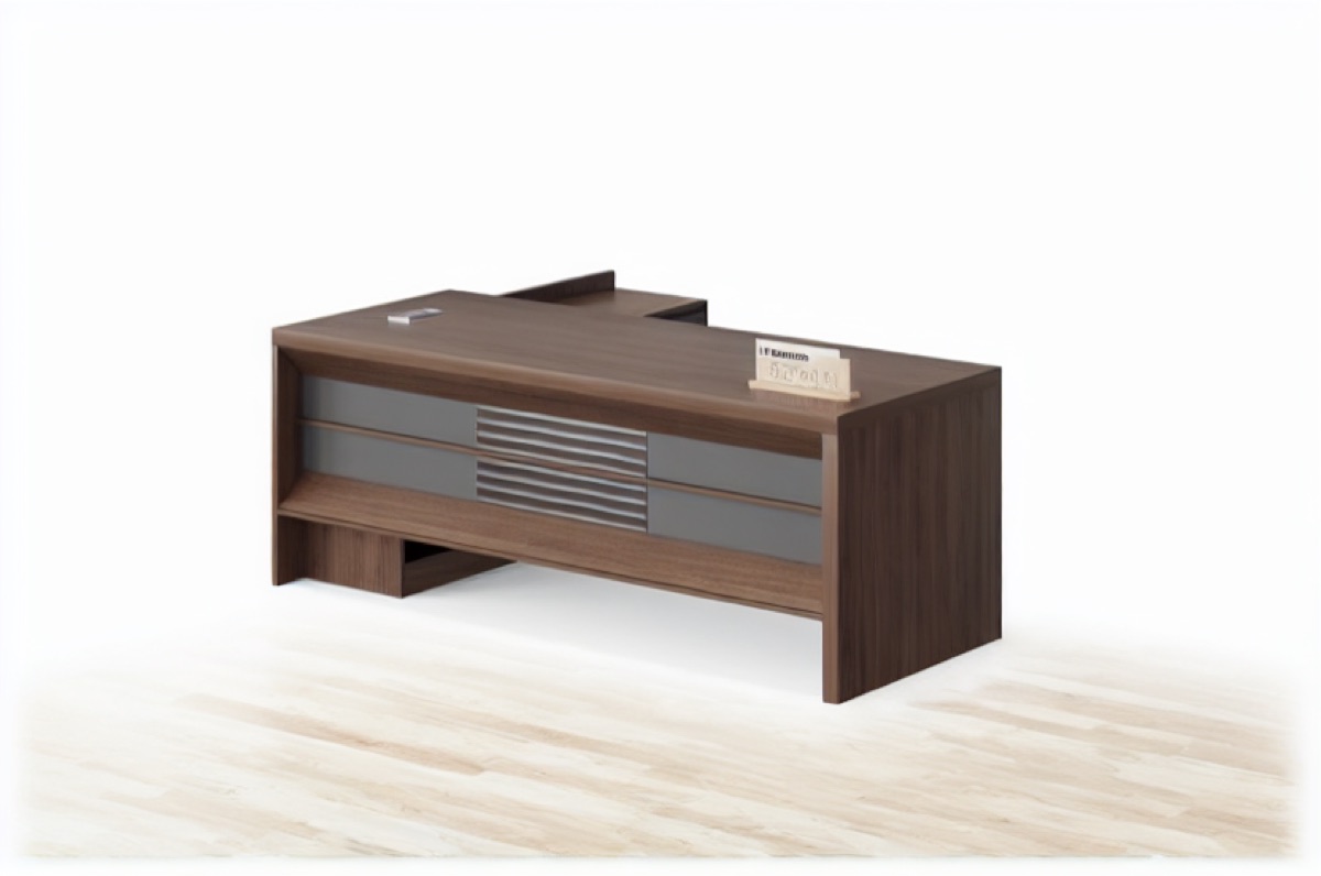 L-Shape Executive Desk 7 Colors — office scene