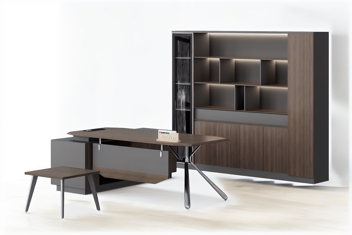 L-Shape Executive Desk — office scene