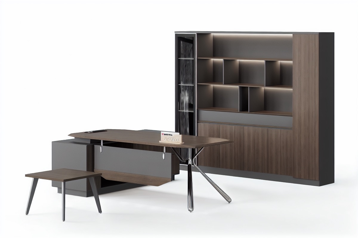 L-Shape Executive Desk — office scene