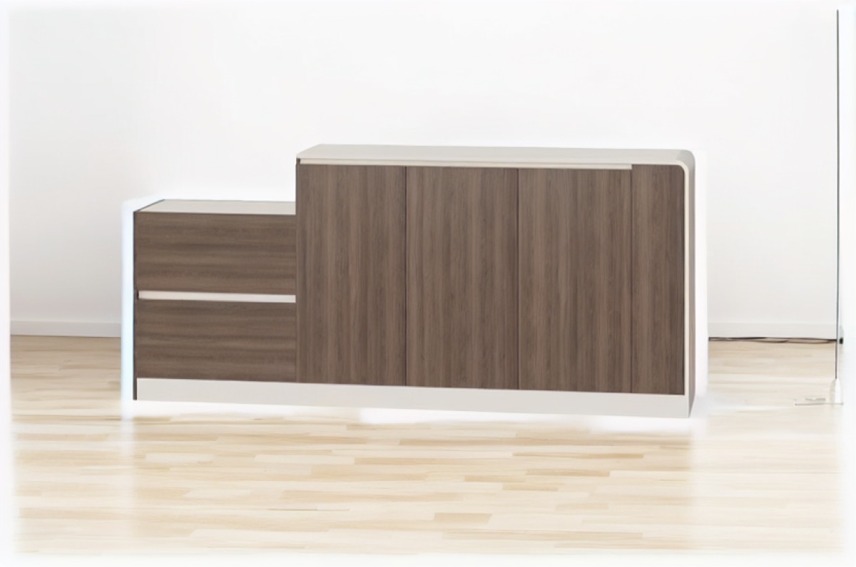 Office Side Cabinet G28 3 Doors + Drawer — office scene