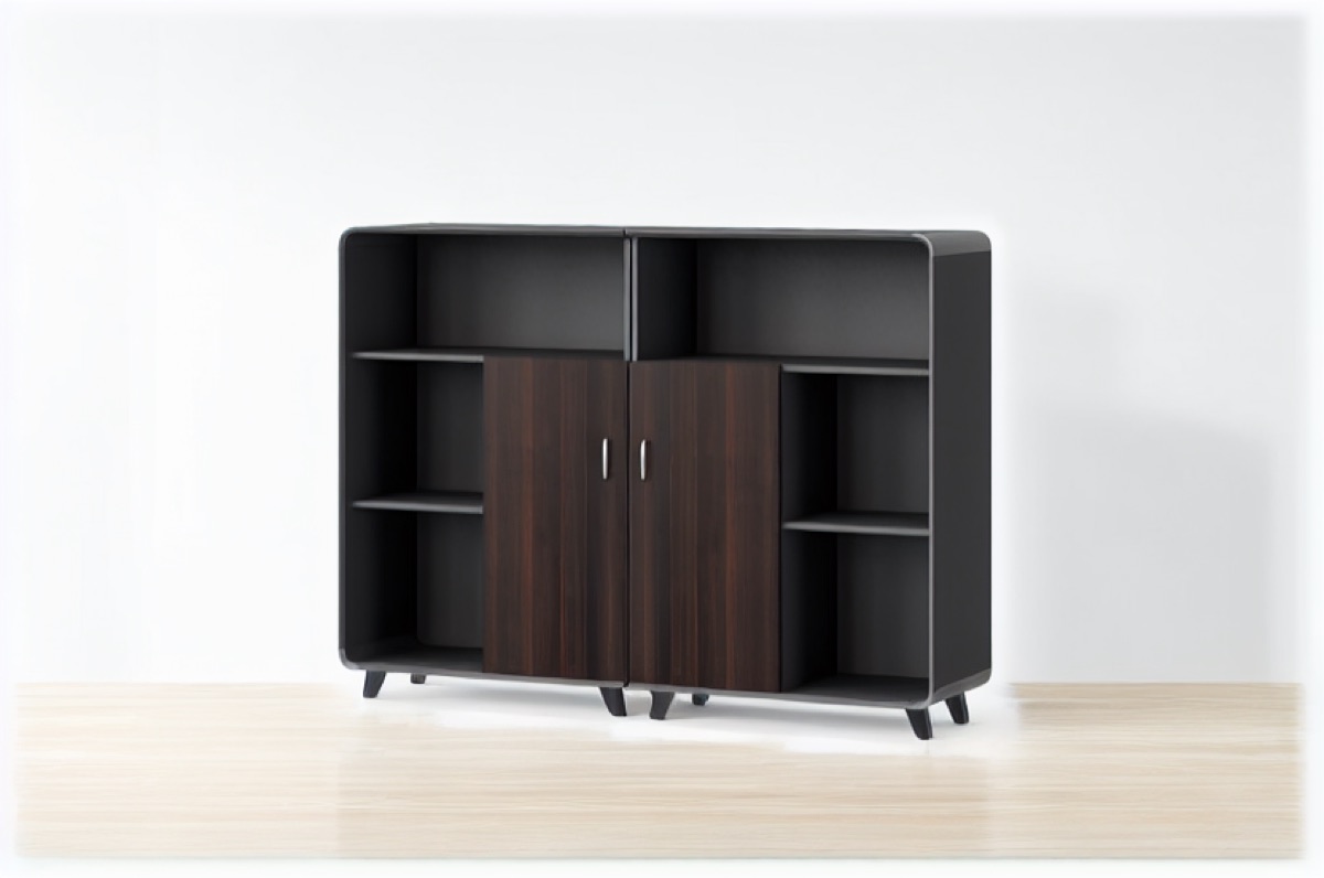 Office Bookshelf Cabinet — office scene