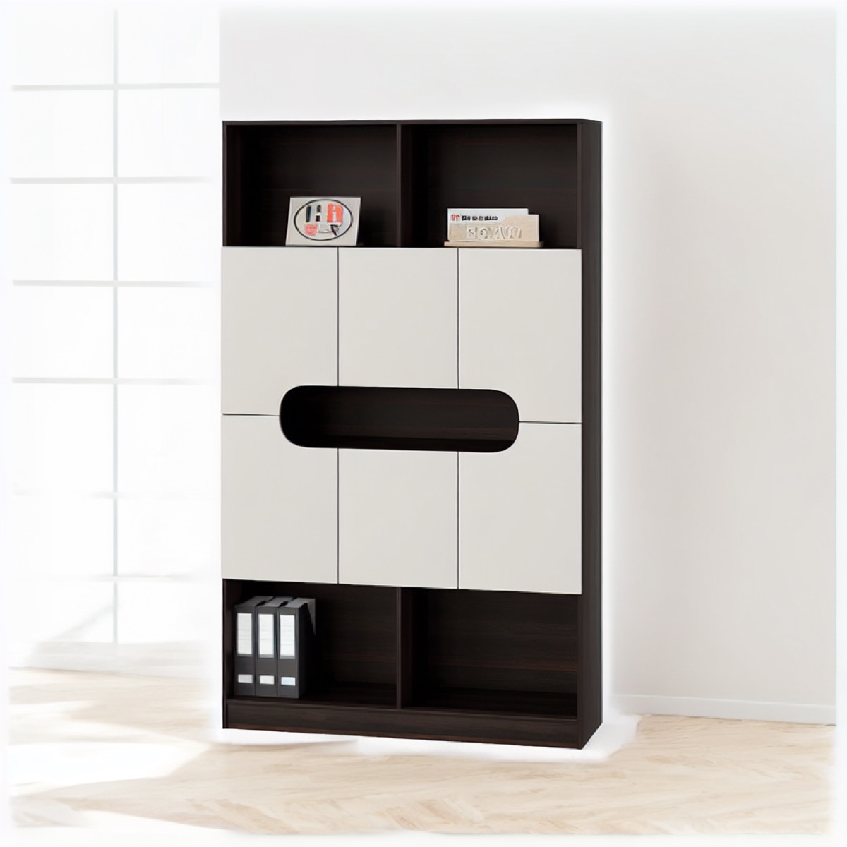 3-Door Filing Cabinet — office scene
