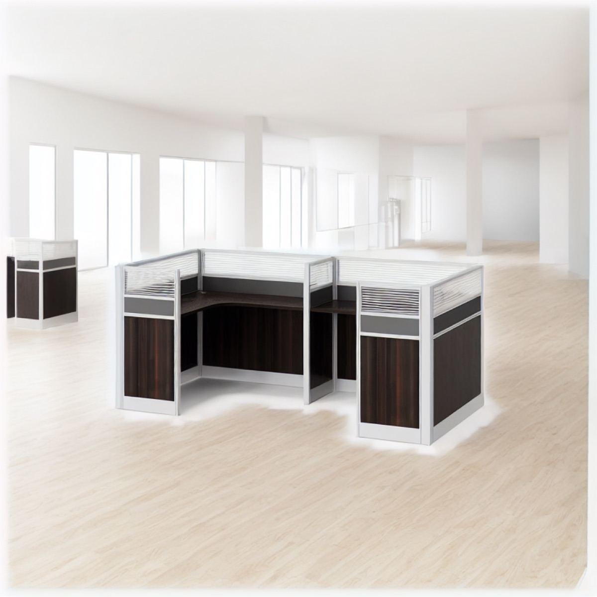 Partition Office Workstation — office scene