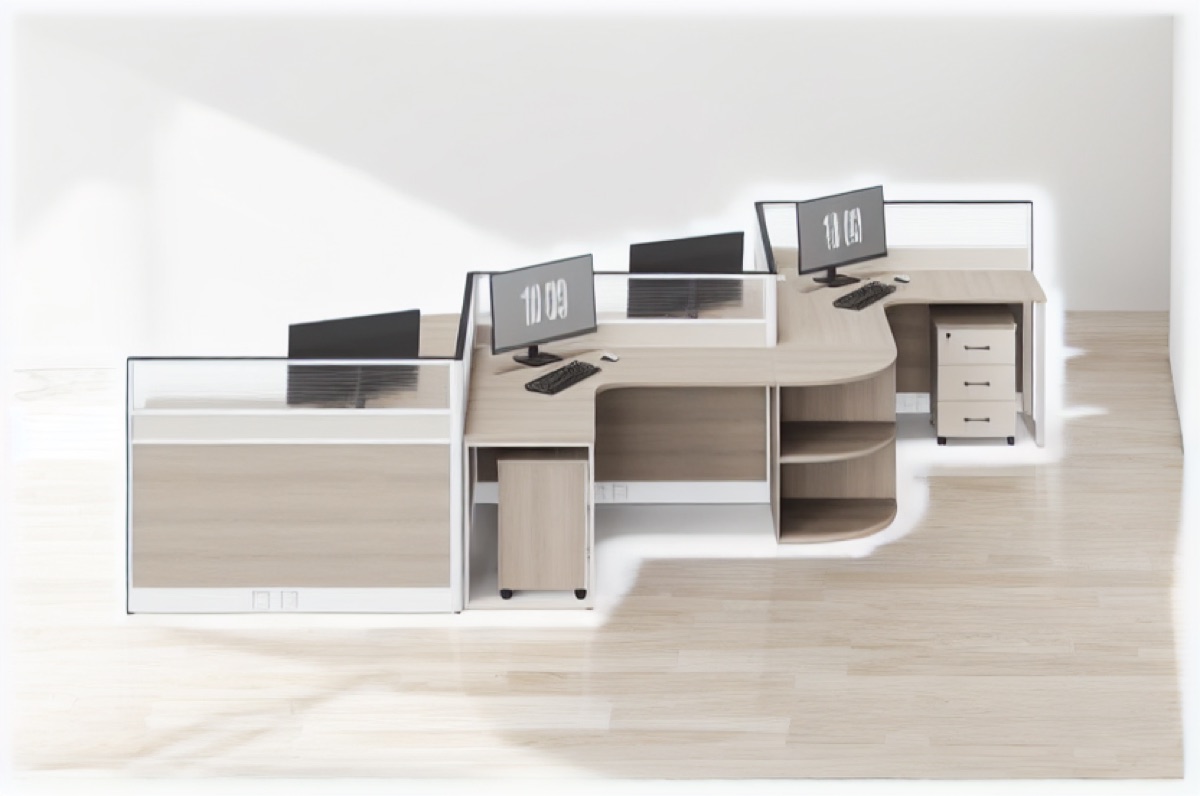 Meja Staf Modular — situasi kantor