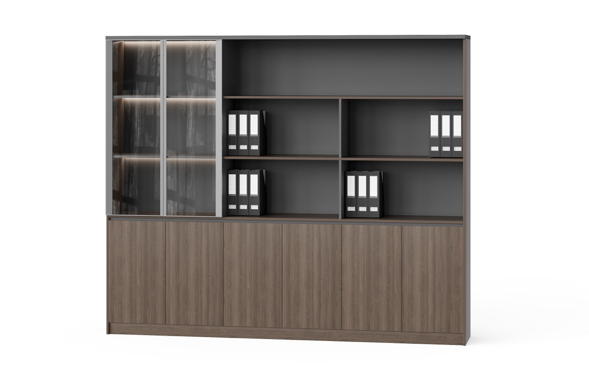File Cabinet with Display Shelves — BG-2619B-G28