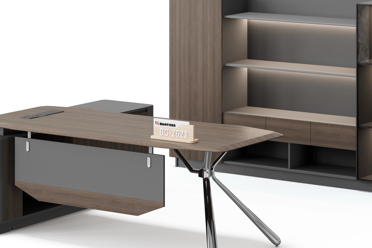L-Shape Executive Desk — feature detail 1
