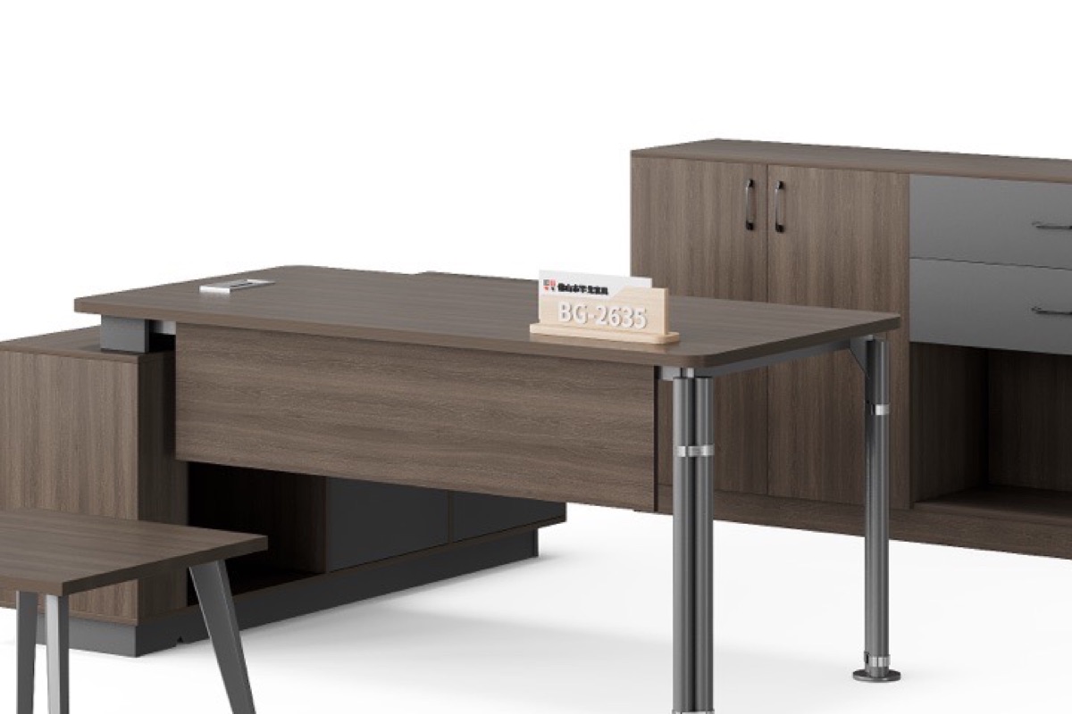 Meja Eksekutif L-Shape — detail fitur 1
