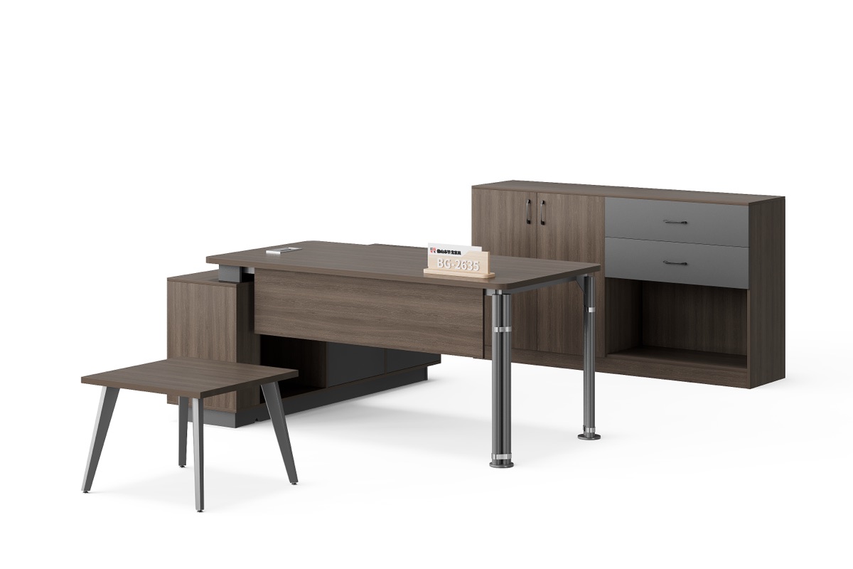Meja Eksekutif L-Shape — BG-2635LA-G28